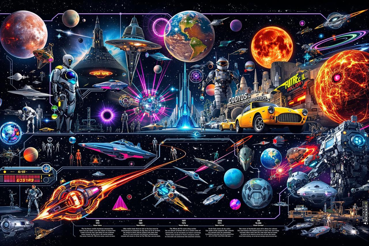 科幻电影编年史 - 影视专题封面图，包含24部影片 - 内容中心79